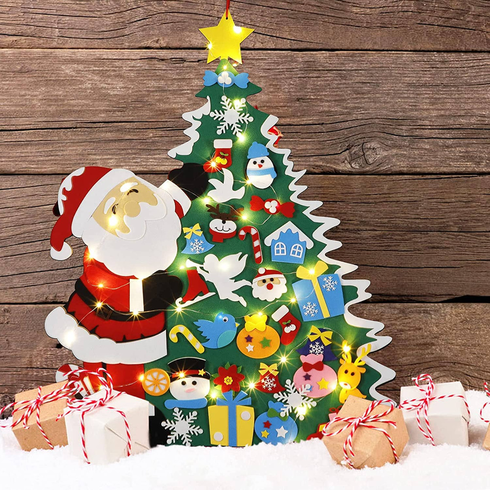 3.5 FT Felt Santa Clause Christmas Tree Brand New